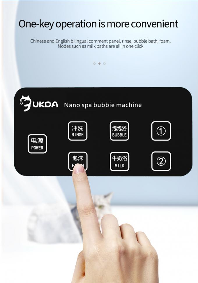 Pet Grooming Micro Bubble Machine For Dogs ABS Material Safety