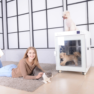 Portable PET Drying Room 2 Blowers , 1200W Pet Dryer Cage safety
