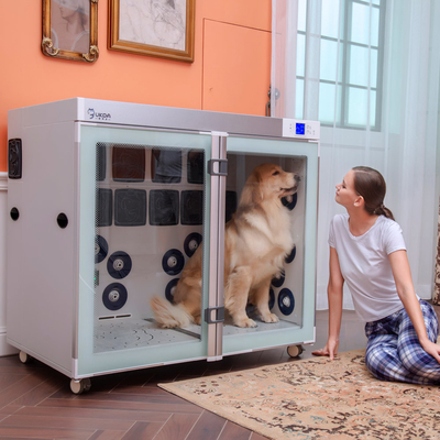 Adjustable Pet Drying Box CE , Big Space Drying Cabinet Dog Grooming