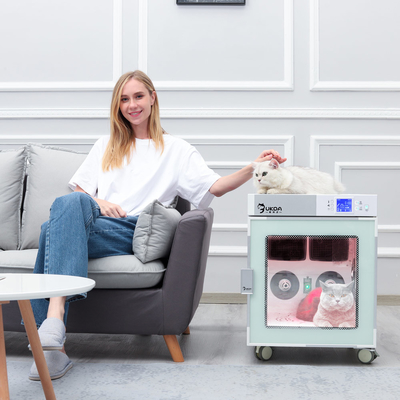 Motor Pet Drying Box Negative Ion Bath Near Infrared Therapy 1200W