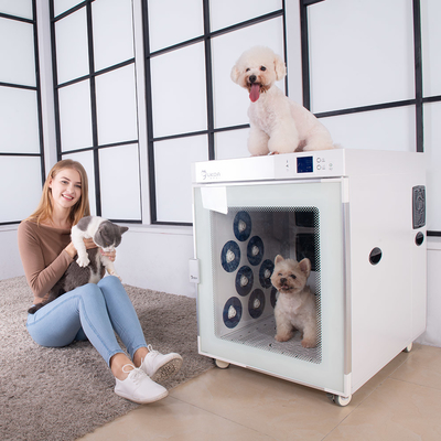 220V 2500W Pet Grooming Cage Dryers Oxygen Manufacturing With 4 Blowers