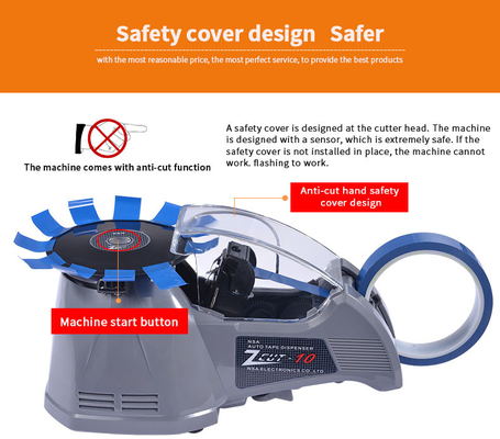CE Turntable Tape Dispenser , 110V 3mm Tape Cutting Machine