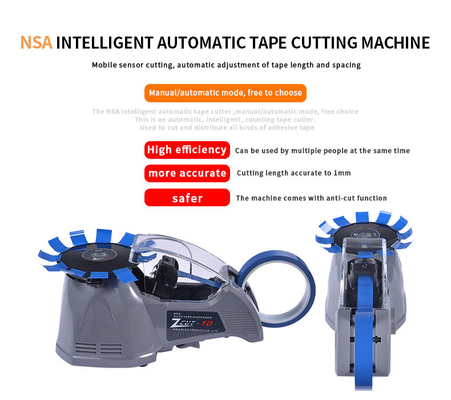 Turntable Tape Cutting Machine 2A Zcut-870 with Mobile Sensor
