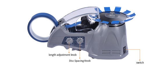 ABS Electric Turntable Tape Dispenser Zcut 10 with Flexible Removable Roller